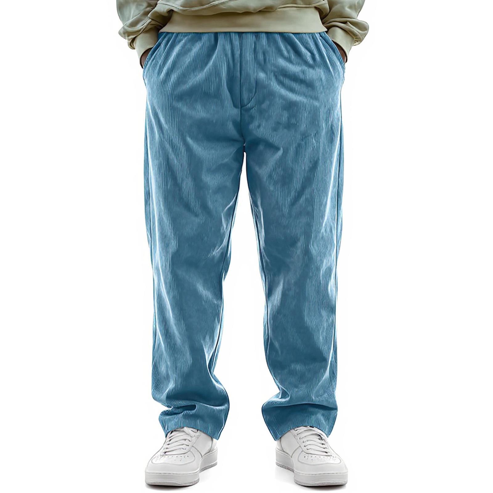 

Мужская Мода Досуг Средняя Посадка Длинный Стиль Повседневные Брюки XL