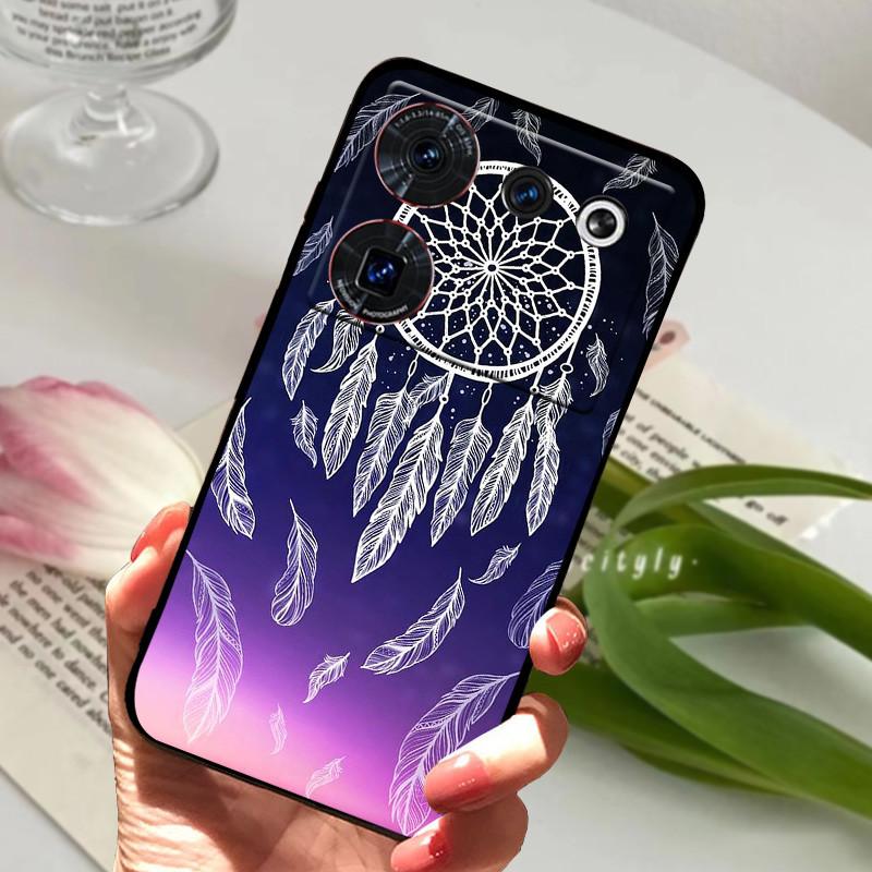 Case For ZTE Nubia Z50 Ultra Case Soft Print Silicone TPU Black Bumper Cover For ZTE Nubia Z60 Ultra Phone Back Coque z50Ultra