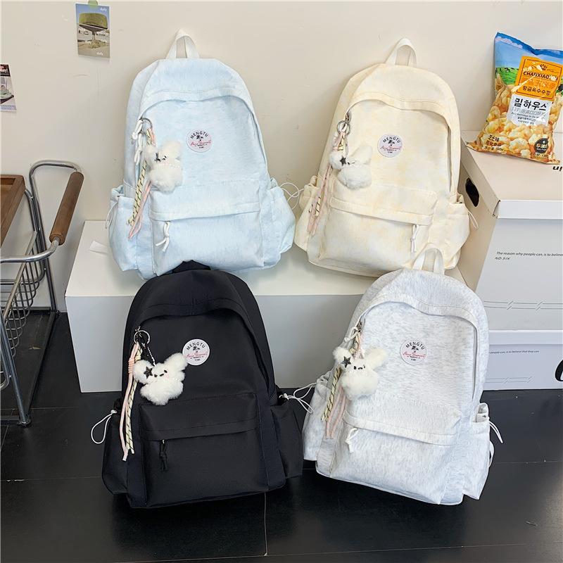 Schoolbag new large-capacity schoolbag female high school students simple and versatile campus backpack niche high-value travel backpack