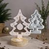 Tealight Candle Mold Christmas Tree Tealight Candle Holder Silicone Molds 2 Pieces Plaster Mould Art Craft For Wedding