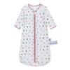 miracle baby" Pure Cotton Long‑Sleeve 3D Sleeping Bag with Animal Print, Center‑Opening, Breathable Summer Sleeping Bag for Children Aged 0–2 Years