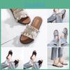 Damen-Sandalen im koreanischen Stil: Bequeme Flip-Flops zum Hineinschlüpfen in schicken Farben