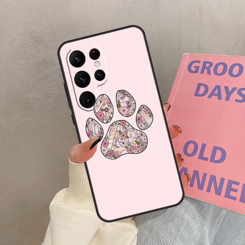 Dog Paw Case For Samsung Galaxy S21 S22 S23 S24 S25 Ultra S9 S10 S25 Plus S20 FE S25 FE Cover Coque