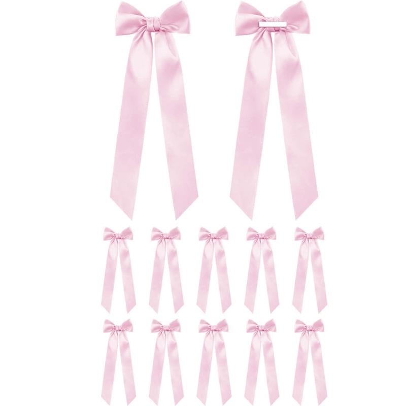 

12Pcs Ballet Style Satins Ribbon Bowknots Elegant Party Decorations Ribbon Gift Wrapping Supplies For Event DIY Projects