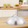Round Basting Cover 12.6'' with Handle Grilling Stainless Steel Cheese Melting Dome for Steak Cooking Kitchen Burgers Sandwiches