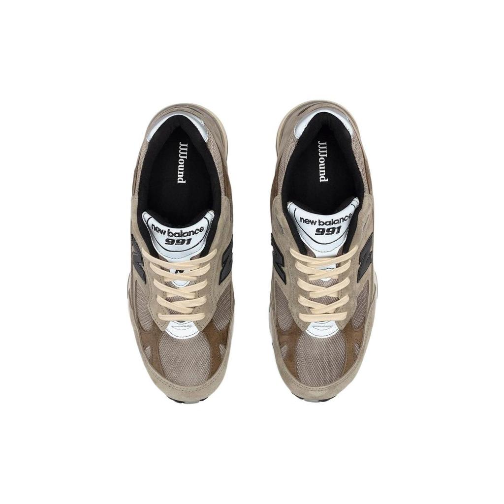 JJJJound x New Balance 991 Made in England Grau Herren Sneaker Pflasterstein Covert-Grün Schwarz M991JJA