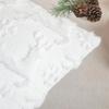 45X45CM Christmas Tree Pillow Covers Christmas Decoration Soft Plush Faux Fur Embroidered Throw Pillow Covers Winter Holiday
