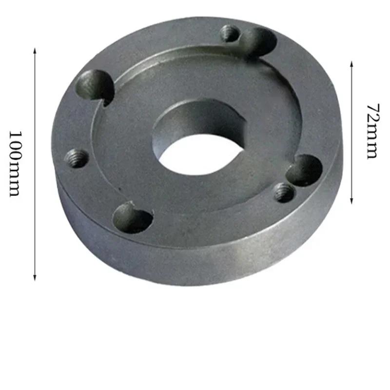125mm 100mm Back Plate, Small Lathe Accessories Instrument Lathe Accessories, Chuck Cover, Connecting Plate High Quality