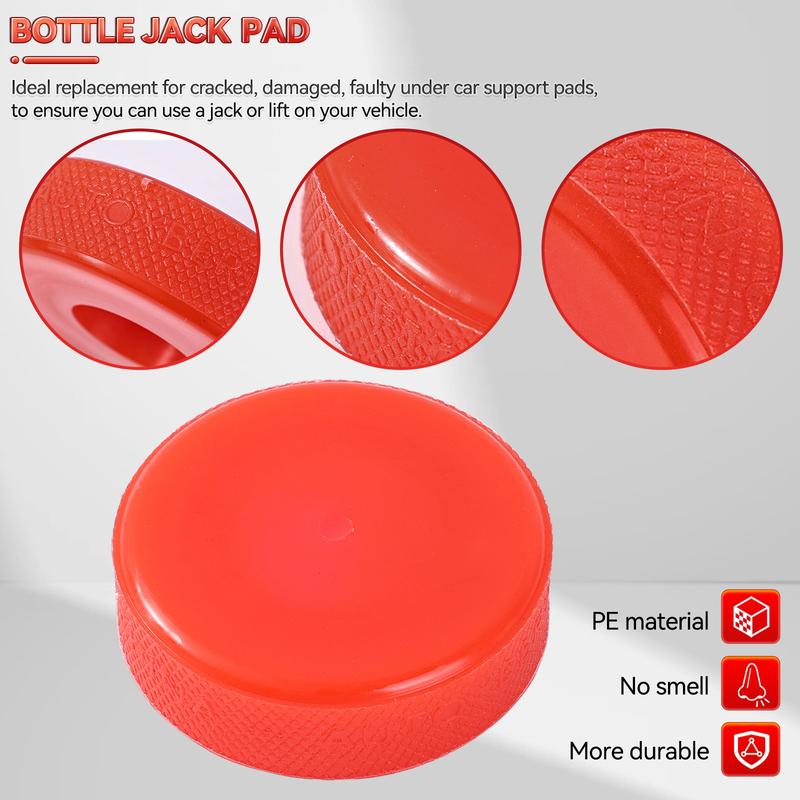 Polyethylene Bottle Jack Pad Protector Adapter Jacking Tool Pinch Weld Side Lifting Disk 20 25 29 37mm Hole 2 - 10t Bottle Jacks