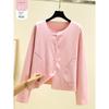 2025 New Arrival Dralon Round Neck Cardigan Women's Winter Fleece-lined Heattech Outerwear Top Casual Plus Size Long Sleeves Outwear