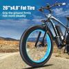 Electric Bike All Terrain Keteles 26" 1000Wx2 Motor Adult Fat Tire Electric Bicycle 21 Speed Top Speed 50Km/h Load 150Kg Green K800