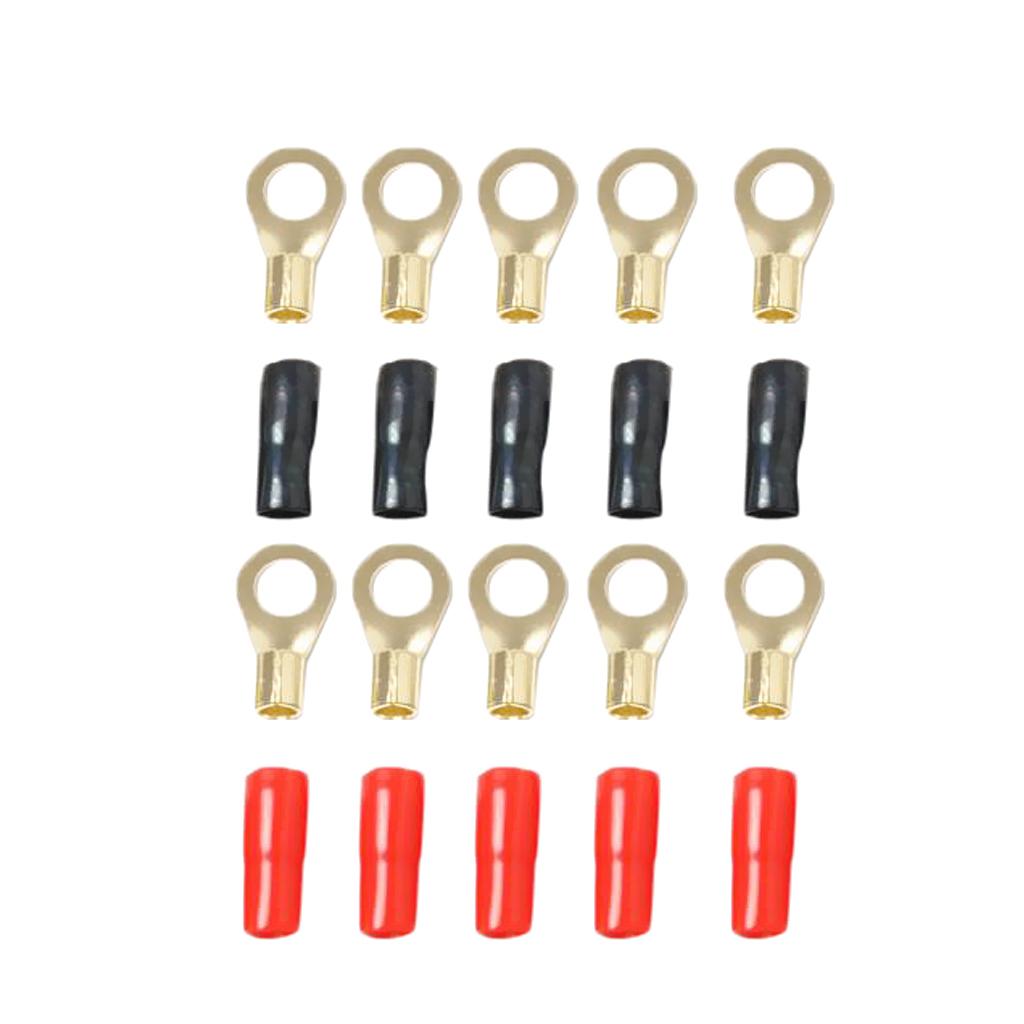 10 Pairs 8 AWG &Fork Terminals Wire Cable Connectors