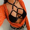 Women Sexy  Bandage Lingerie Hollow Strappy Bra Corset Push Up Top  Underwear