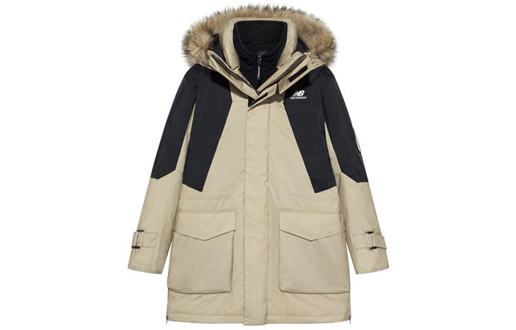 New Balance Down Jackets Men s Khaki Hooded Moderate Detachable NPA43121-BEI XXL