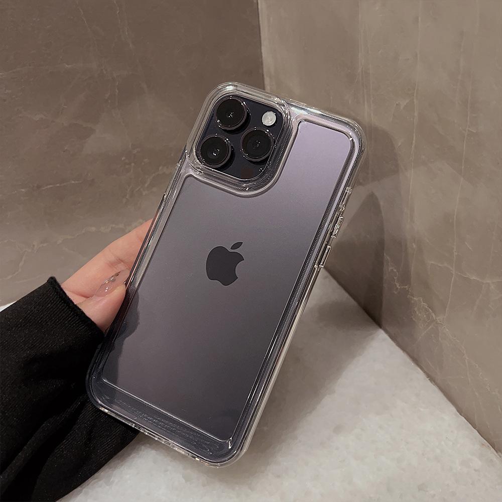 Acrylic Space Shell iPhone17Mobile Phone Shell for iphone16Pro Max All-Inclusive Drop-Resistant15Applicable11Transparent X