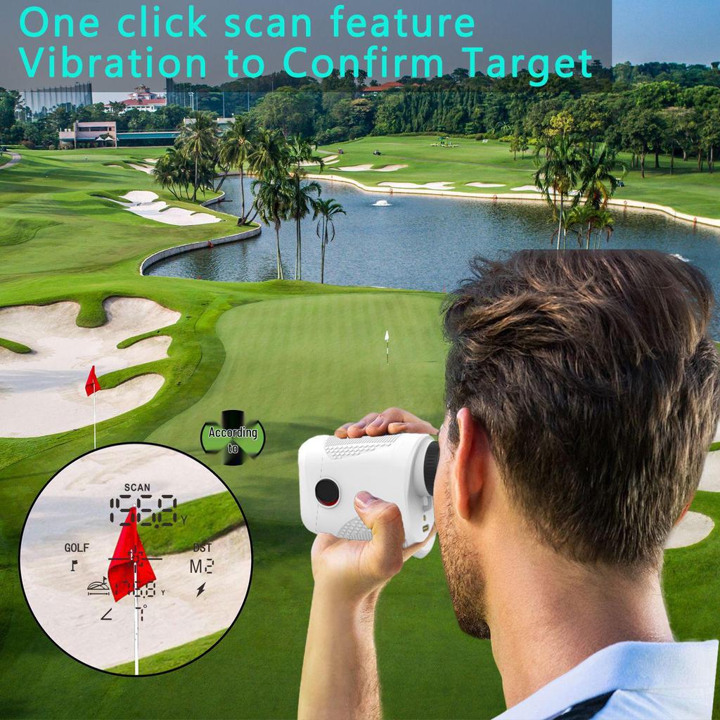 Long-Range Golf Laser Rangefinder & Speedometer - 1000m Outdoor Distance Measuring Device