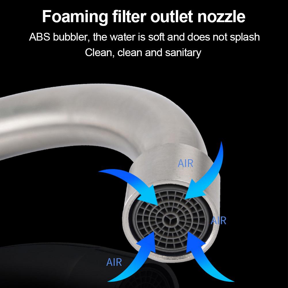 Wall Mounted Kitchen Faucet Stove Dedicated Swing Tap Water Purifier Single Lever Hole Tap Stainless Steel Bathroom Faucet