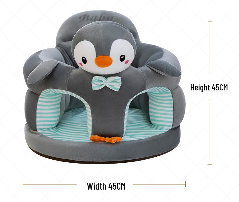 Plush Cartoon Infant Sofa: Anti-Fall Learning Seat for Toddlers