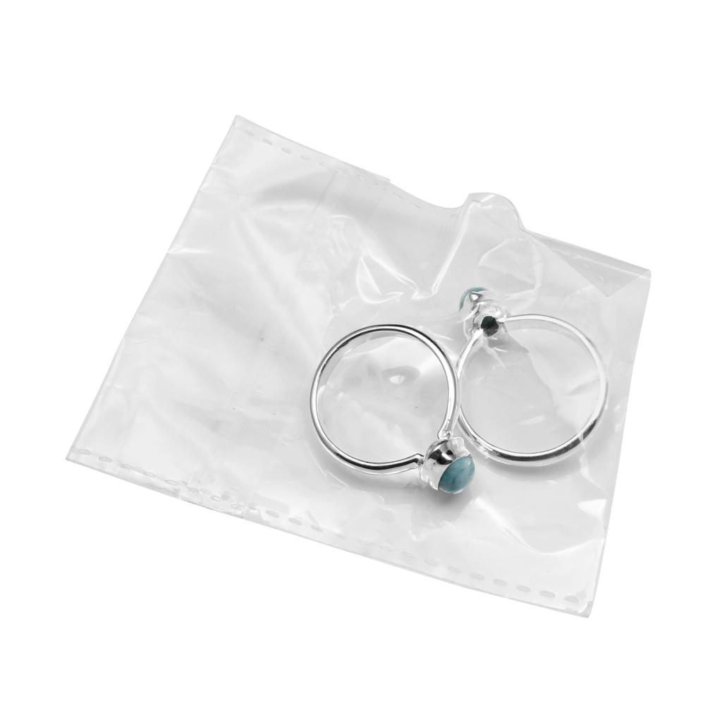 Natural Larimar Gemstone Ring, 925 Sterling Silver, Statement Ring, Pear Gemstone, Handmade Ring Jewelry, Gift for Easter