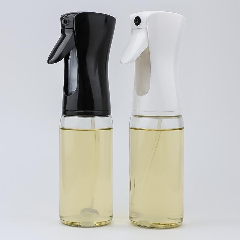 220ml Glass Oil Spray Bottle: Press-Type Atomizing for Controlled, Non-Stick Cooking