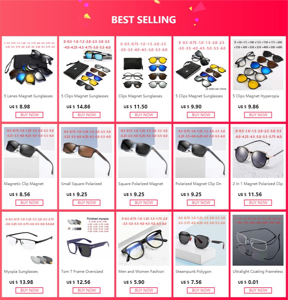 2267 Square TR90 Frame Clear Lens Prescription Glasses Myopia Nerd Spectacles Degree -0.5 -1.0 -2.0 -3.0 -4.0 to -6.0