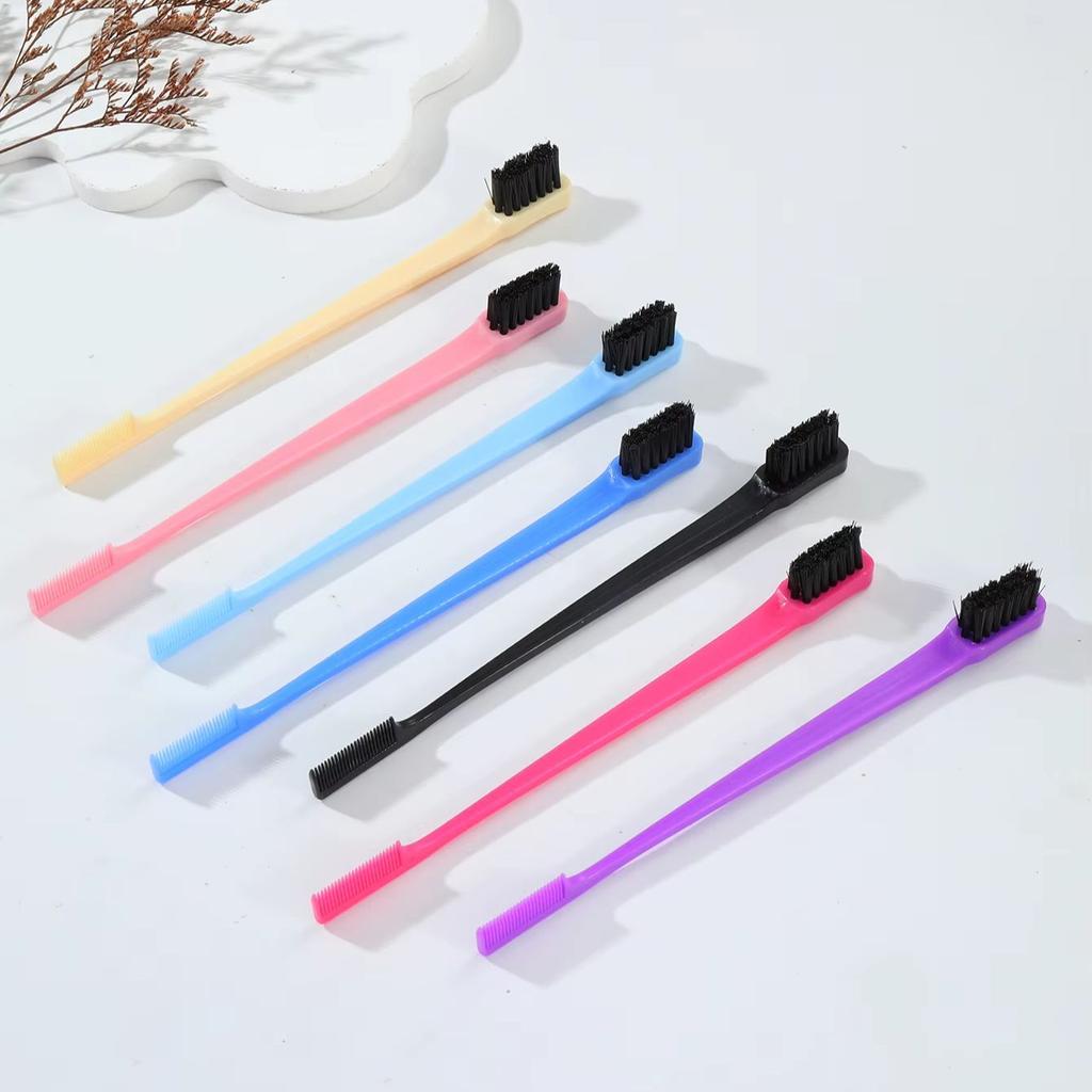 7pcs Anti-static Multi-color Double-sided Edge Comb Control Hair Brush Set Accessories 2-in-1,Special for Real Hair Wigs