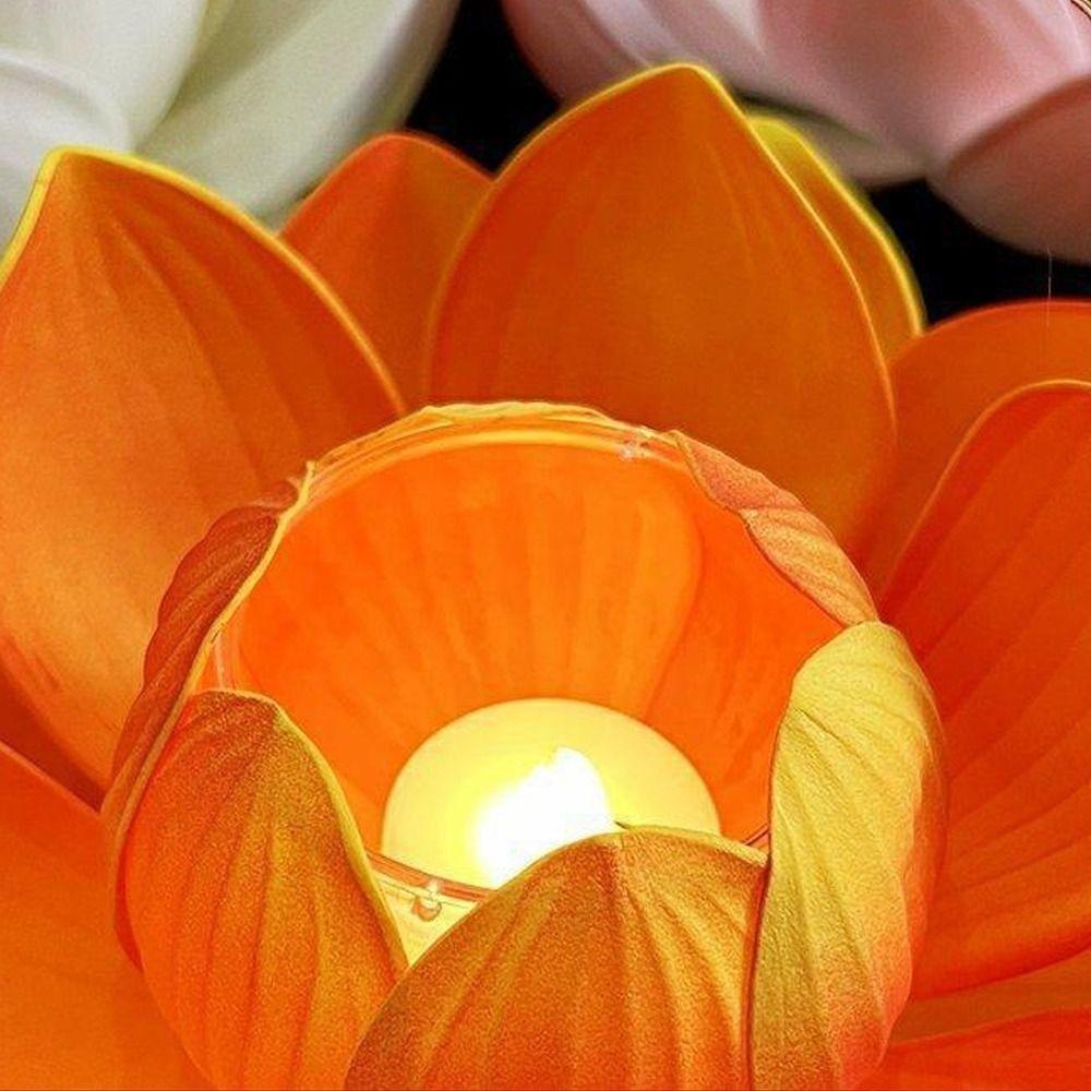 Lotus Flower DIY Lantern Material Kit 3D Mid Autumn Lotus Lantern Children