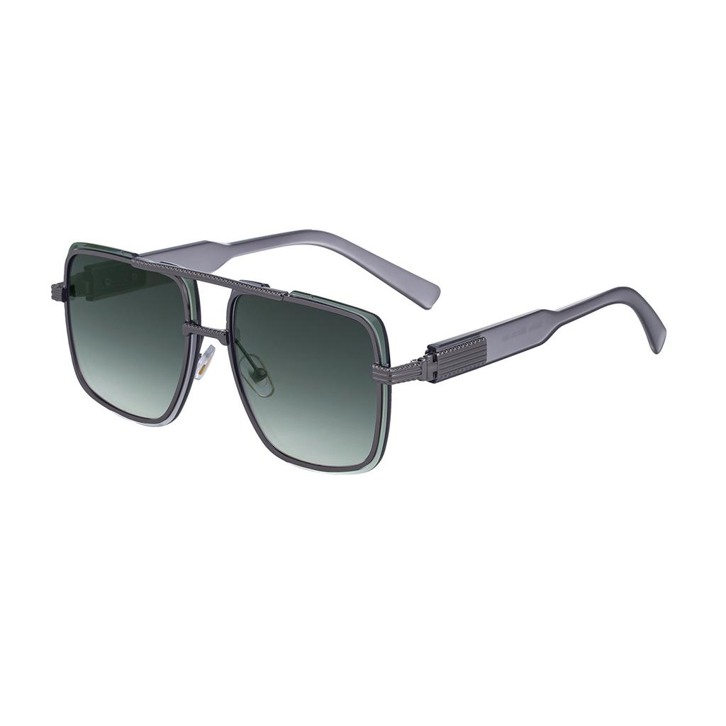 JYL TS Men's Metal Double-Bridge - Threaded Square Driving Sunglasses WF-5G245