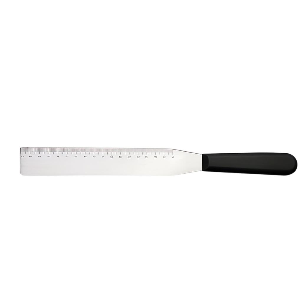Stainless Steel Icing Spatula With Scale Right Angle Cake Scraper Frosting Smoother