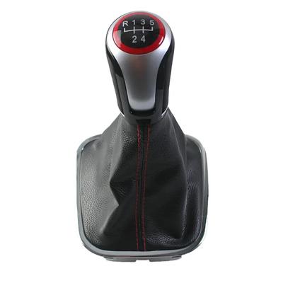 For VW Polo 6r 6c Hatchback Sedan 2011- Gear Shift Knob MT 5/6 Speed Level Change Knob with Gaiter Boot Cover