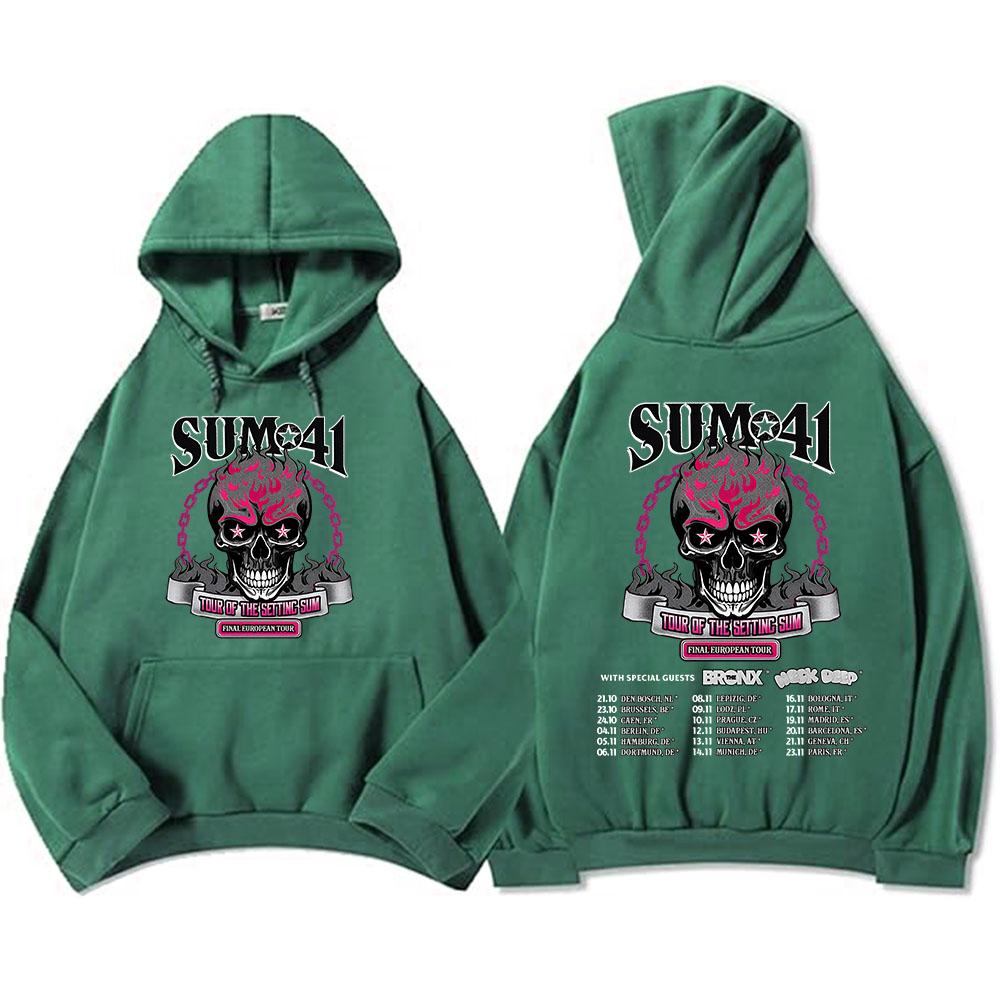 Hip Hop Streetwear Unisex The Final Tour Sum41 Hoodies Graphic Clothes Sudaderas Con Capucha Heavy Mental Style