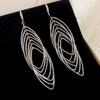 Qianjin Style Diamond Tassel Earrings, Women's New Popular Style, High-end Feel, Light Luxury Vacation Style Earrings, Earrings