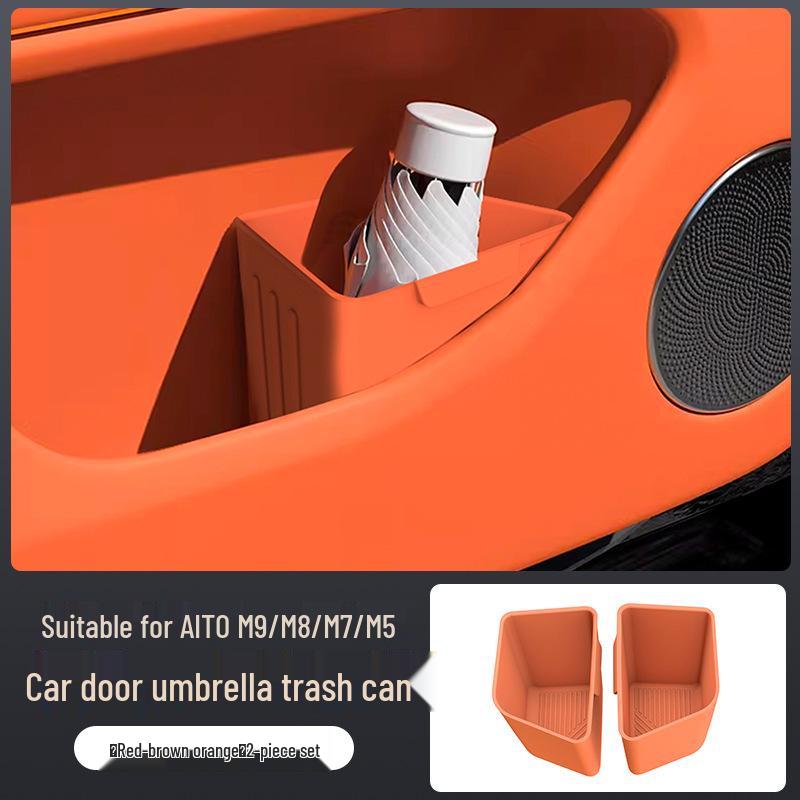 AITO M8/M7/M9 Car Trash Can & Umbrella Storage Box - Interior Decoration