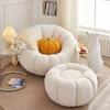 Pumpkin Style Lazy Sofa Chair for Small Spaces - Ideal for Bedroom, Living Room, or Balcony