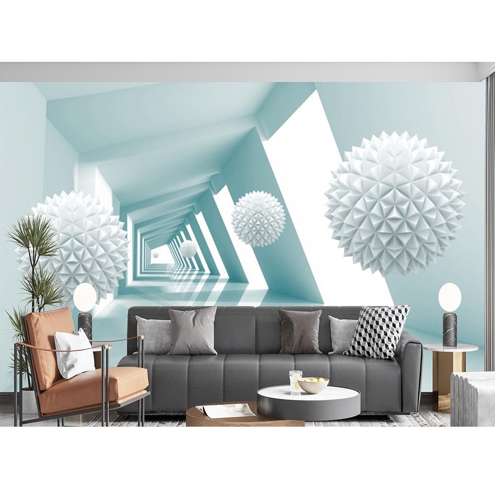 3d Space Wallpaper Ball Abstract Building Wall Murals Modern Living Room Bedroom Mural Wallpaper