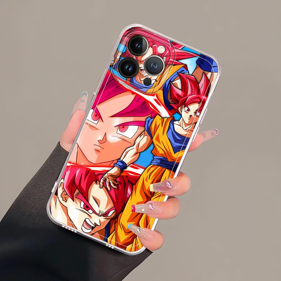 D-Dragons Ball Anime Hülle für iPhone 17 Pro Max 12 Mini 16 15 Air 7 8 XS Max 14 Plus 11 13 Pro XR Weiche Handyhülle