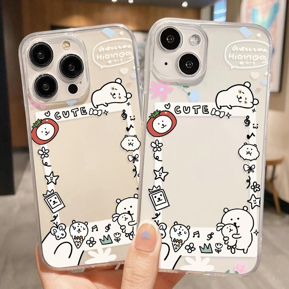 Acrylic Phone Case for iPhone 11 12 13 14 Pro 12 14 16 Pro Max for Samsung A16 A36 A56 S24 FE High-quality Painted Anti-fall Mobile Phone Case