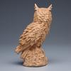 Wooden Owl Statue Ornament,4.13" Solid Wood Crafts,Creative Living Room Home Decoration,Collection Souvenirs,Birthday Gift