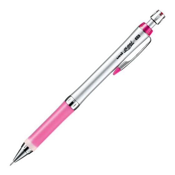 Mitsubishi Pencil Alpha Gel 0.5 Slim Mechanical Pencil, Rose Pink (M5807GG1P.66) - Shock-Absorbing Gel Grip, Low Center of Gravity, Stylish Slim