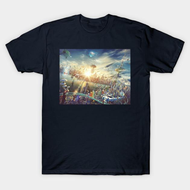 

Men Black Print T-shirt New New York Skyline No-Cut Transfer Paper Print Cotton Tshirt 4XL тёмно-синий