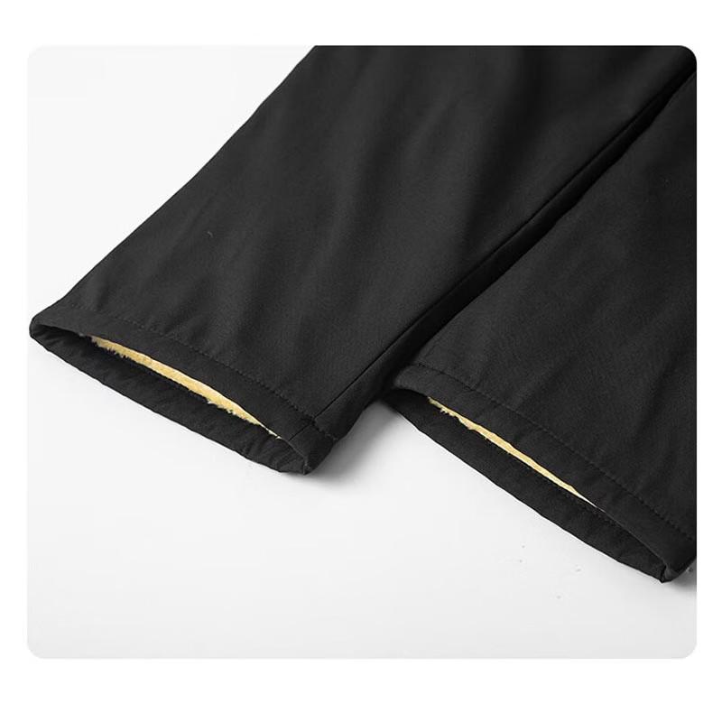 PLAYBOY Men's Plush Lined Straight Casual Pants