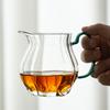 Szkło borokrzemowe Wysokie Krawędź melona Kolorowy uchwyt Czarka sprawiedliwości Salon z gośćmi Herbata Morze herbaty Dzielnik herbaty Spiczysty dzióbek Zielona herbata Czarka równości