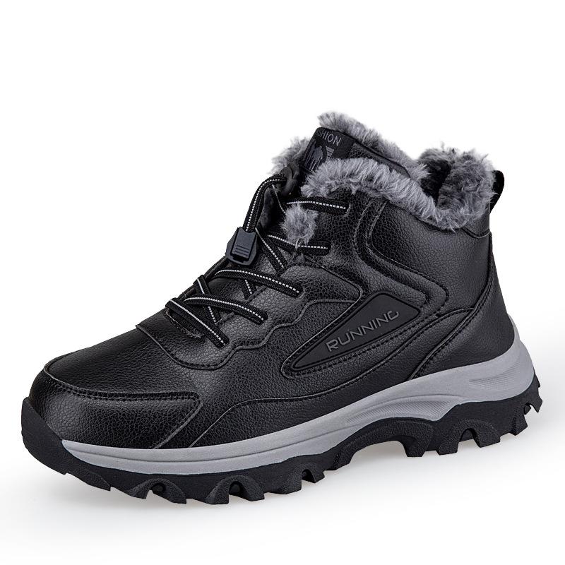 

Зимняя обувь для ходьбы для среднего и пожилого возраста, обувь для мамы, кожаная поверхность, водонепроницаемая, спортивная обувь, нескользящая, обувь для отца, обувь для пожилых 45