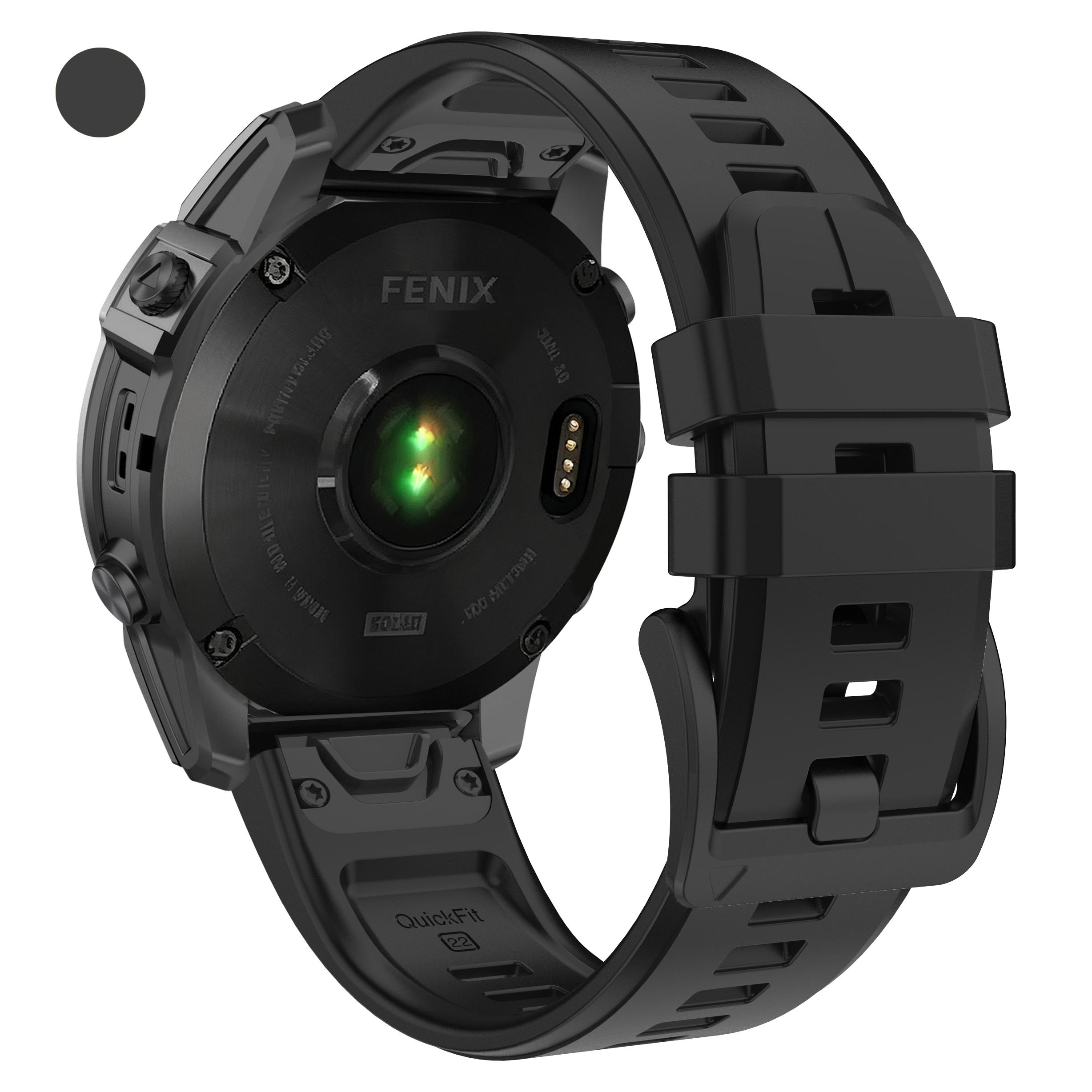

26mm 22mm Watch Strap For Garmin Fenix 8 PRO MICROLED/AMOLED Fenix E 7 7X Pro 6 6X 5 5X Rubber Band Epix pro Quick Fit Bracelet 1pecs QuickFit 22mm