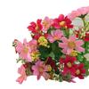 1 buquê com 28 cabeças de flores artificiais falsas, margarida, casa, cafeteria, decoração de casamento