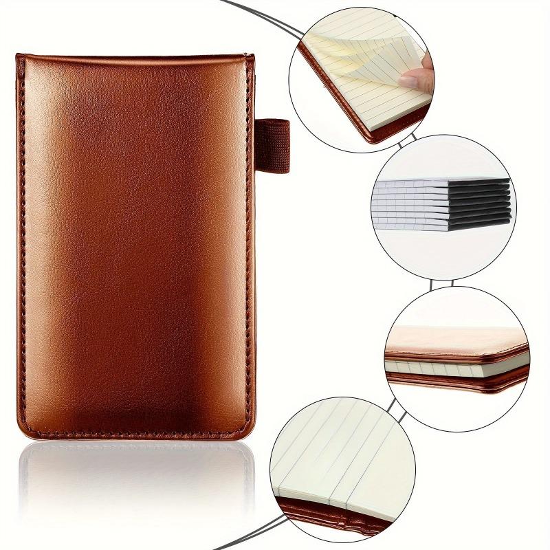 1pc Mini Pocket Notepad Holder Set Included Mini Pocket Notepad Holder with 50 Lined Sheets