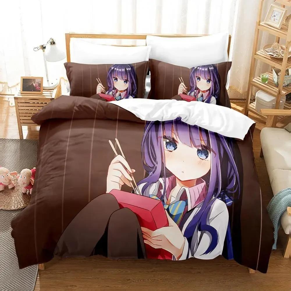 3D Print Anime Masamune-kun No Revenge Bedding Set Single Twin Full Queen King Size Bed Set Adult Kid Bedroom Duvet Cover Sets
