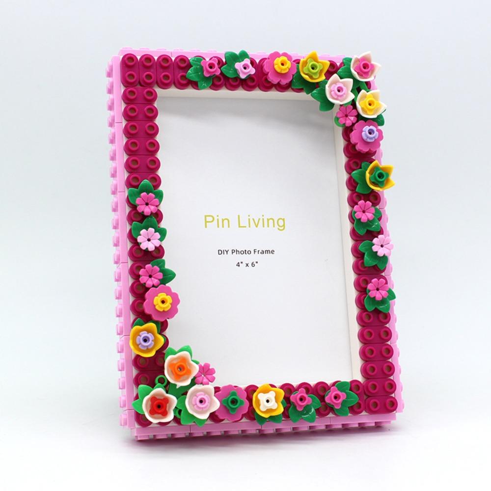 Modern DIY Photo Frames Color Block Display Platform Wall Photo Holder  Family Activity Gift