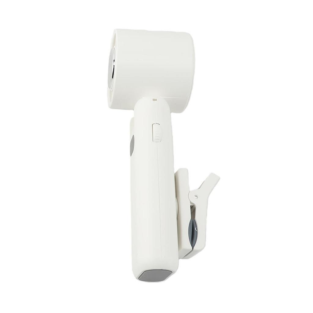 Clip On Fan Portable Mini Fan 3600mAh Battery 5 Speeds 360 Degrees Adjustable for Outdoor Indoor Use White