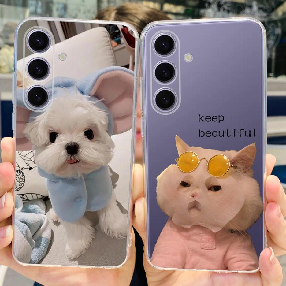 For Samsung Galaxy S24 Plus Case SM-S926B Cute Fashion Painted Cover Soft Slim Phone Case For Samsung S24 Ultra S 24 S24+ Fundas